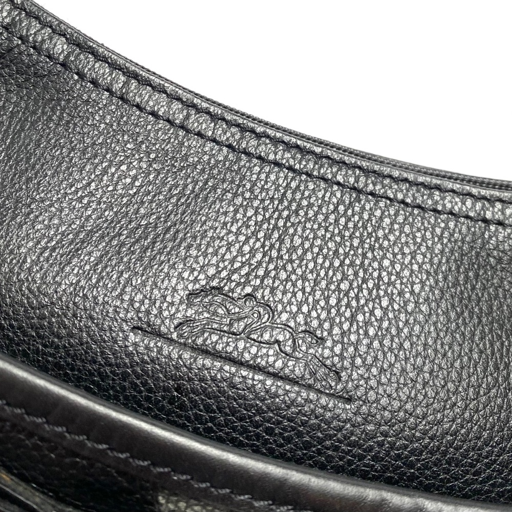 *RARE* Vintage Leather Longchamp Jackie-O Hobo, Purse, Shoulder Bag in Black - Picture 2 of 3